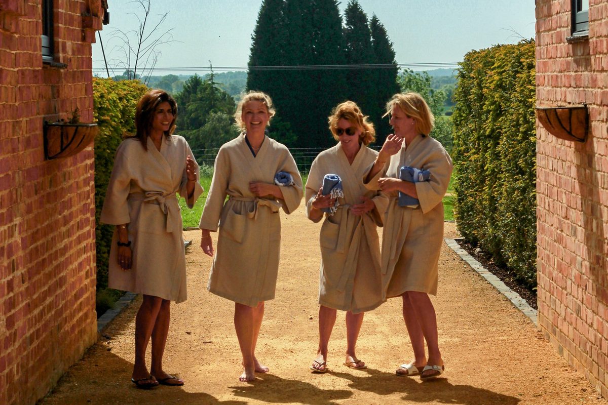 Group celebration at The Mount